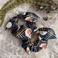 Plaid Moons Scrunchie