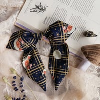 Plaid Moons Headband