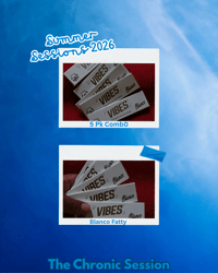 Image 1 of  5 packs of VIBES® Blanco Fatty Size Papers