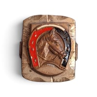 Image 1 of Vintage Lucky Horseshoe Ring, c. 1940s