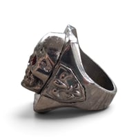 Image 3 of Vintage Large Face Skull Ring, c. 1940s