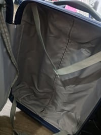 Image 3 of Blue polka dot carry-on luggage