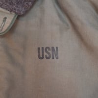Image 2 of Authentic USN N-1 Deck Jacket - size 48, c. 1940s (#2)