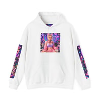 Image 1 of Lucky Kitten Neon Arcade Hoodie | Cute Pink Kawaii Graphic
