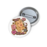 Image 1 of Soft Girl Era pin button | enamel style round pin