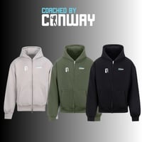Image 2 of Coached By Conway Premium Heavy Oversized Zipped Hoodie