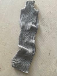 Image 1 of Merino Knitted Rib Top  – Handmade in Berlin light grey 