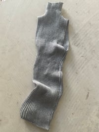 Image 3 of Merino Knitted Rib Top  – Handmade in Berlin light grey 
