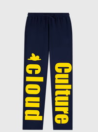 Cloud Culture Open Bottom Sweats Navy