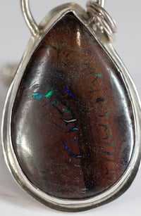 Image 2 of Sterling Silver Boulder Opal Pendant