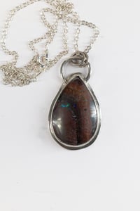 Image 3 of Sterling Silver Boulder Opal Pendant