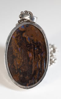 Image 2 of Queensland Boulder Opal, Sterling Silver Pendant