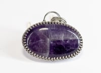 Image 2 of Oval Amethyst sterling silver pendant
