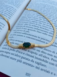 Image 2 of Emerald Snake Necklace 