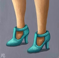 ORIGINAL-"Barbie Shoes (aqua)"