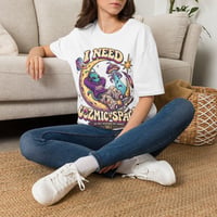 Image 3 of  "I Need Cozmic Space" Retro Alien Shirt