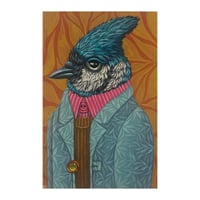 Image 1 of ORIGINAL-"Garden Portraits-Blue Jay (light blue jacket)"