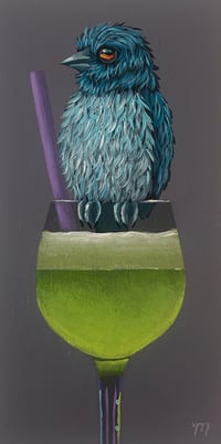 Image 2 of ORIGINAL-"Party Cocktail (Lime w/mountain bluebird)"