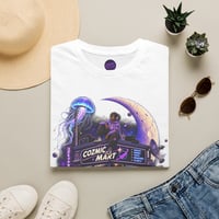 Image 2 of Cosmic Mart 'Open Late' Retro Space Shop Graphic Tee