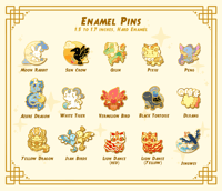 Image 2 of Chinese Mythology Enamel Pins