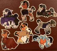 DASTMALCHIAN PONY STICKERS - 3.5 inches (7 variants)