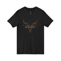 Image 2 of Be a Beth Dutton Shirt | Texas Longhorn Bull Skull V-Neck T-Shirt | Country Western Graphic Tee