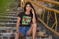 Image 4 of *New* Soca Is Life - Flower Design - T-Shirt - Unisex (Various Colors) 