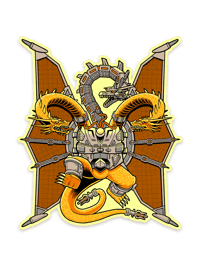 BIG MECHA KING GHIDORAH STICKER