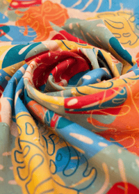 Image 2 of Exotic Leaves Infinity Scarf