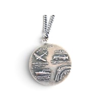 Image 2 of Vintage St. Christopher Religious Necklace, c. '50s-'70s