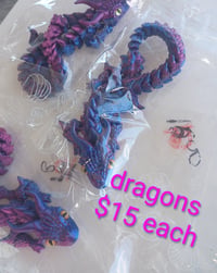 Pink and blue dragon