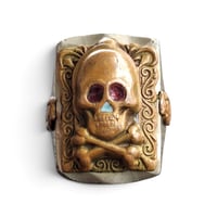 Image 1 of OOAK Jolly Roger Skull Ring, c. 1940s