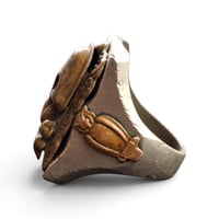 Image 2 of OOAK Jolly Roger Skull Ring, c. 1940s