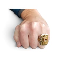 Image 6 of OOAK Jolly Roger Skull Ring, c. 1940s