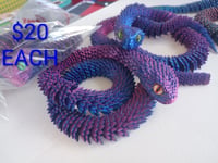 Purple and blue snake
