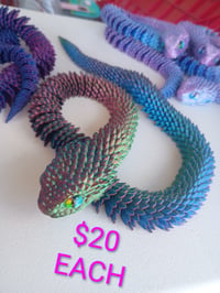 Colored snake fidget