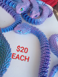 Pink and purple fidget snake