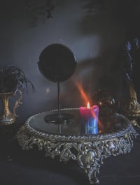 Image 3 of Black lace Obsidian scrying mirrors 