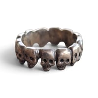 Image 1 of Vintage Skull Ring Band, c. 1980s