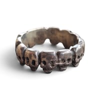 Image 2 of Vintage Skull Ring Band, c. 1980s