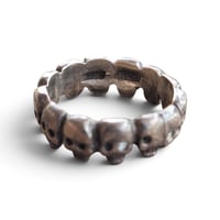 Image 3 of Vintage Skull Ring Band, c. 1980s