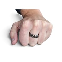 Image 4 of Vintage Skull Ring Band, c. 1980s