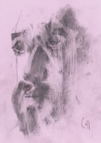 Image 2 of Fountain - Sketchbook Drawing - Charcoal on Paper 