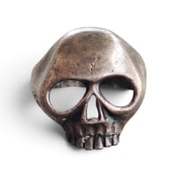 Image 1 of Vintage Half-Jaw Skull Ring, c. 1980s