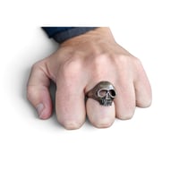 Image 5 of Vintage Half-Jaw Skull Ring, c. 1980s