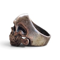 Image 2 of Vintage Hinged Jaw Skull Ring, c. 1980s