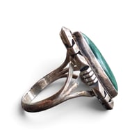 Image 3 of Vintage Southwest Malachite Ring, c. 1960s
