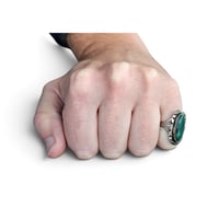 Image 5 of Vintage Southwest Malachite Ring, c. 1960s