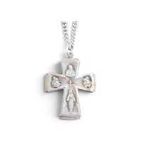 Image 1 of Vintage Four-Way Religious Necklace, c. '50s-'70s (Large)