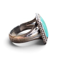 Image 3 of Vintage Square Turquoise Ring, c. 1960s